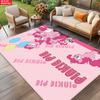 Cute Pink Cartoon Pony Area Rug, Balloon Theme Non-slip Floor Mat, Decorative Carpet for Kids Girls Bedroom, Washable Home Gift