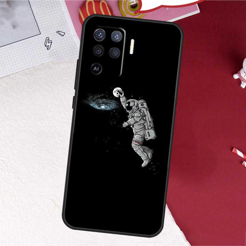Planet Astronaut Case For Oppo A17 A57 A77 A74 A54 A94 A78 A98 A18 A60 A80 A40 A38 A58 A96 A76 A16 A15 A5 Pro