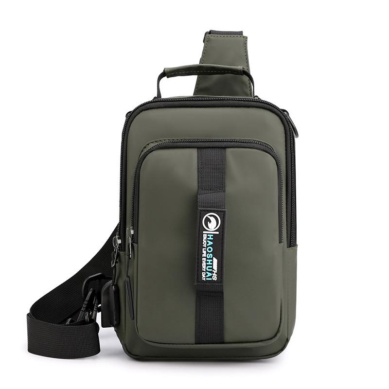 Multifunctional Men's Breast Bag Fashion Casual Shoulder Crossbody Bag Outdoor Travel Bag