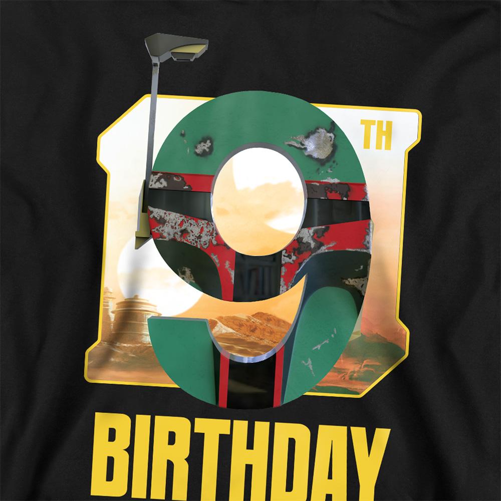 Disney Star Wars Childrens/Kids Boba Fett 9th Birthday Hoodie