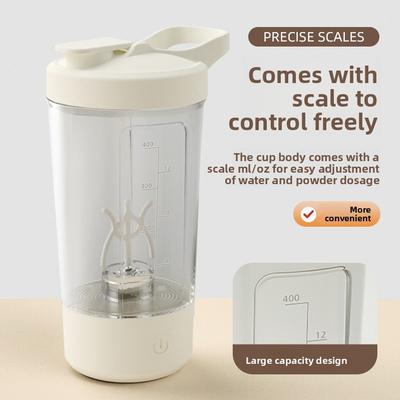 Elektrischer Protein Shaker Becher BPA Frei USB Wiederaufladbar Protein Shake Mixer Automatischer Mixbecher 15 Unzen Wasserbecher