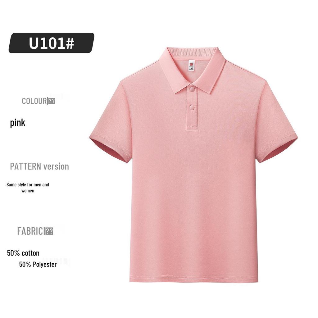 Customized Kids' Cotton Short Sleeve Polo for Summer Basketball & Fitness Training