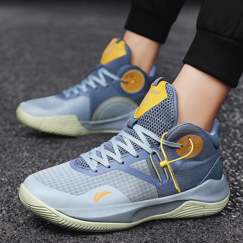 Męskie Buty do Koszykówki Letnie Antypoślizgowe Odporne na Ścieranie Amortyzujące Młodzieżowe Treningowe Tarcie Rzeczywisty Trening Buty Sportowe