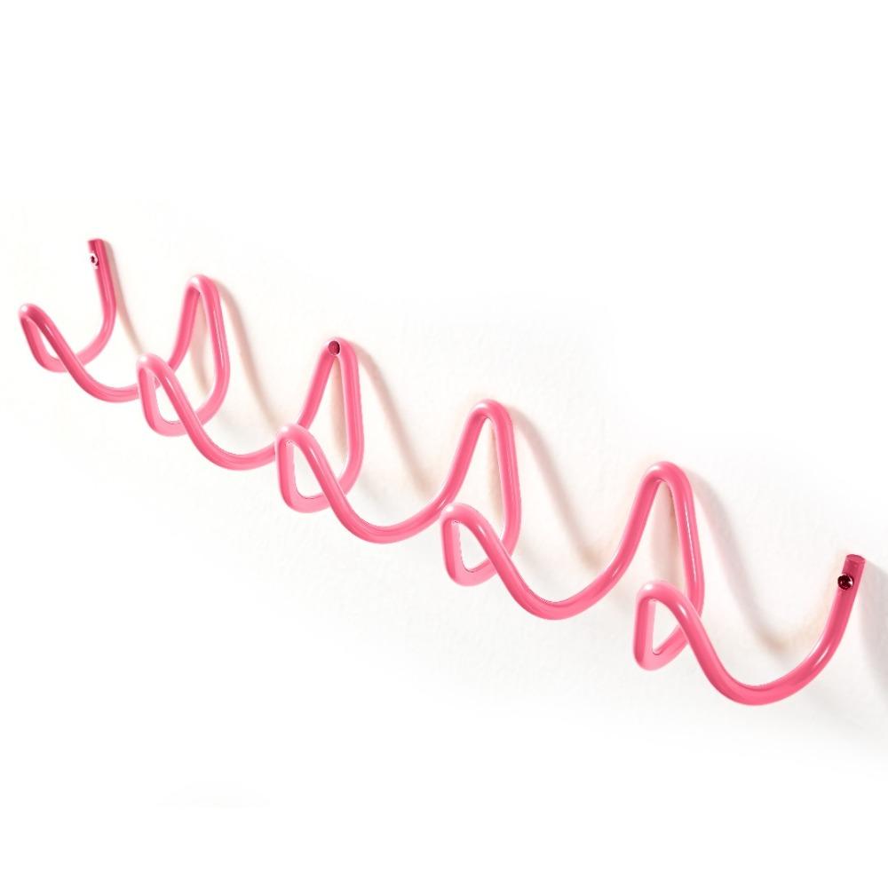 Wellenförmiger Metallwandhaken Wasserdichter an der Wand montierbarer Kleiderhaken für die Türrückseite Platzsparend Feuchtigkeitsbeständiger Schlüsselhakenständer Handtücher