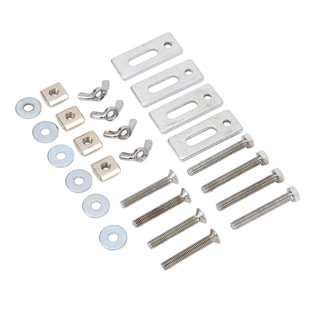 4 Pcs T Track Mini Hold Down Clamp M6 Nut Zinc Aluminum Alloy T Track Clamp for 3018 Series CNC Rout