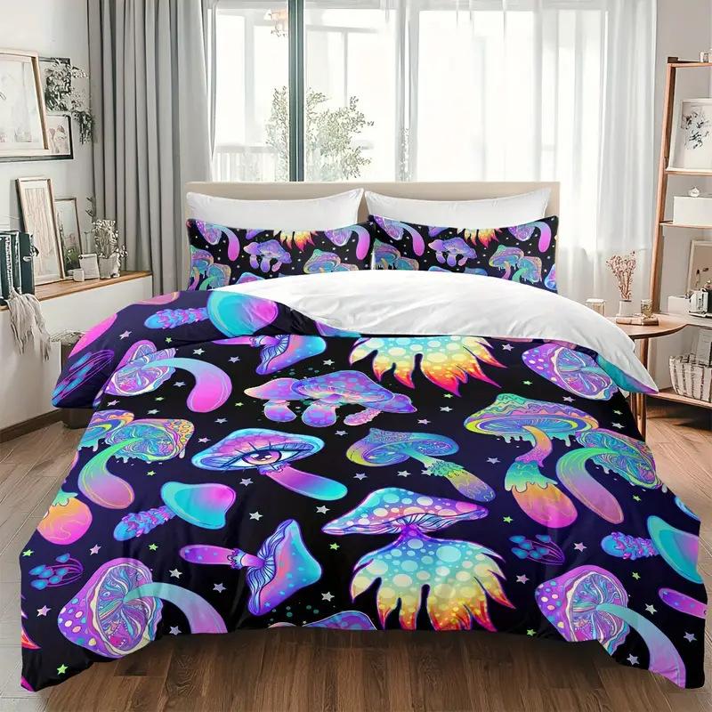 Bettbezug Traum Pilz Bettwäsche Digitaldruck Dreiteiliges Set Für Schlafzimmer Zimmer Set