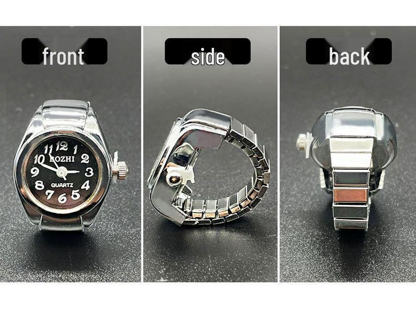 Ceas inel: Inel Mini Clasic din Cuarț - Design Casual și Creativ