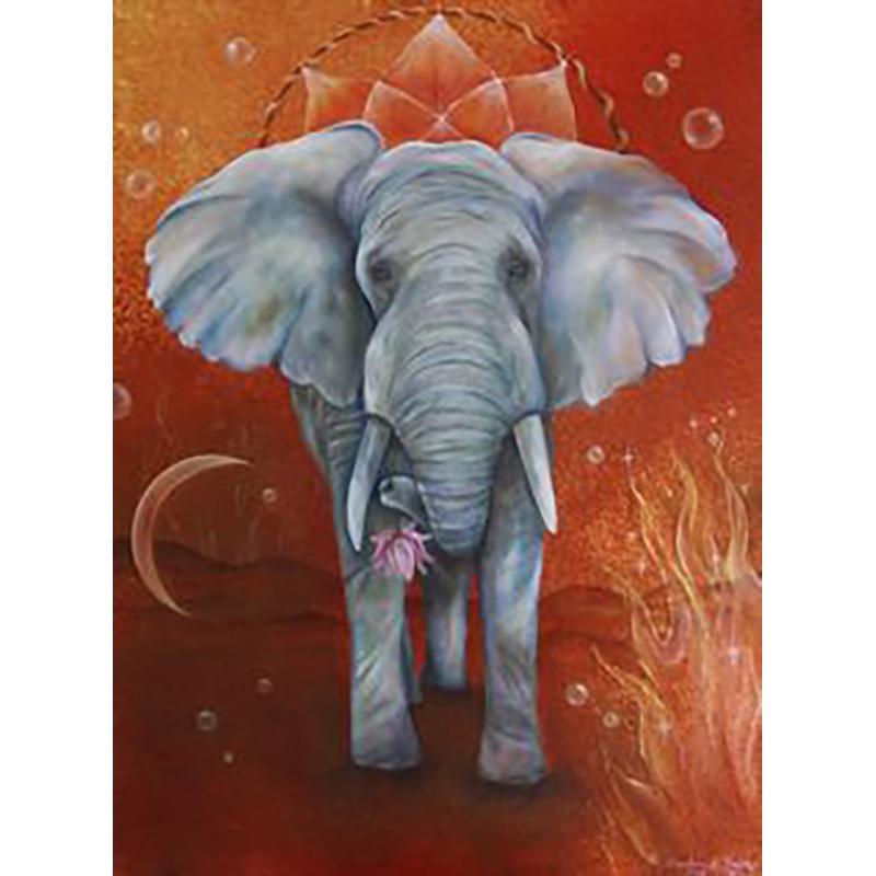 Elephant DIY 5D Diamond Painting Full Round Drill Animal Diamond Rhinestones Christmas Gift Mosaic Wall Art Home Decor