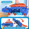 Transport Dinosaur Truck with Foldable into Standing Transforms Sliding Race Track T-rex Best Birthday Gifts Toys Boys And Girls