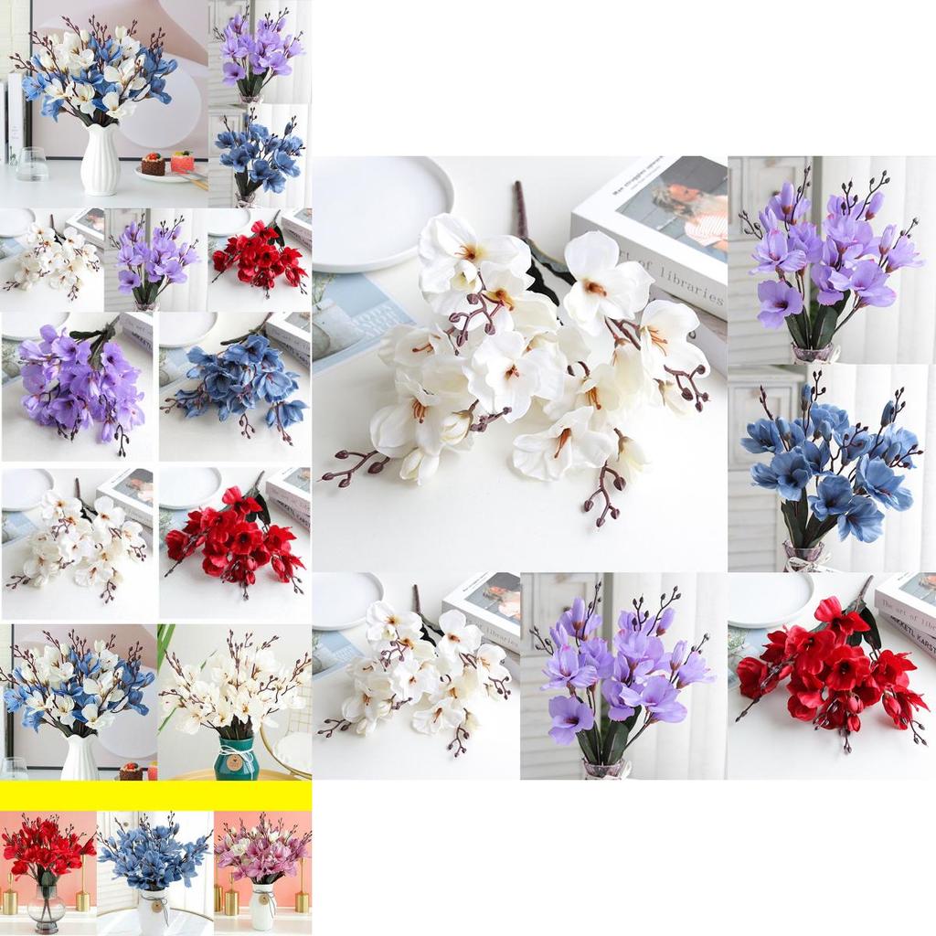 High Quality Artificial Magnolia Silk Flowers With Real Touch For Bridal Parties And Events