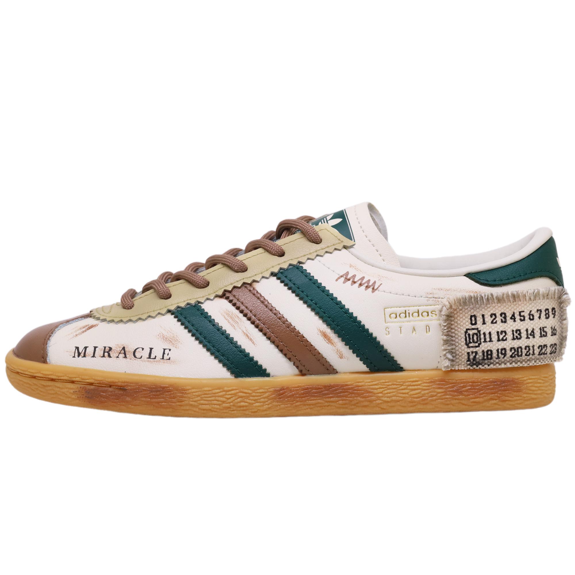 

Adidas Originals Stadt Abrasion Resistant Low top German Army Trainers Unisex White Green JR8311(TeamF-) 37⅓