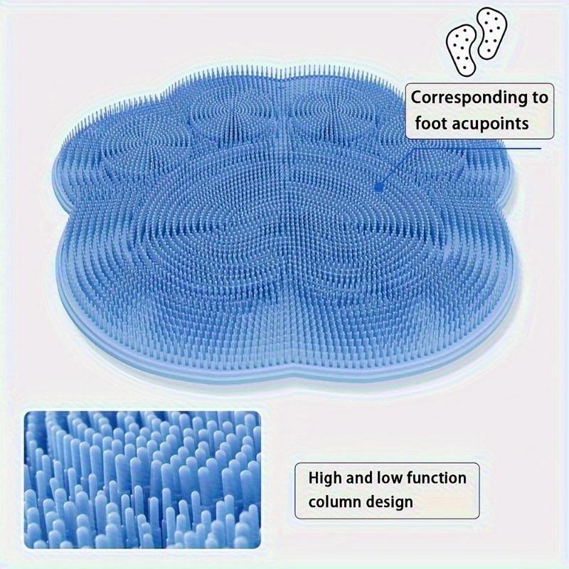 1pc Silicone Mat for Scrubbing Feet And Back - Slip-Resistant, Easy To Clean Bath Massage Pad Designed for Better Exfoliation And Relaxation