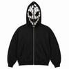 Halloween Cosplay Face Printed Long Sleeve Hoodie Men's and Women's Fashionable Casual Sports Top