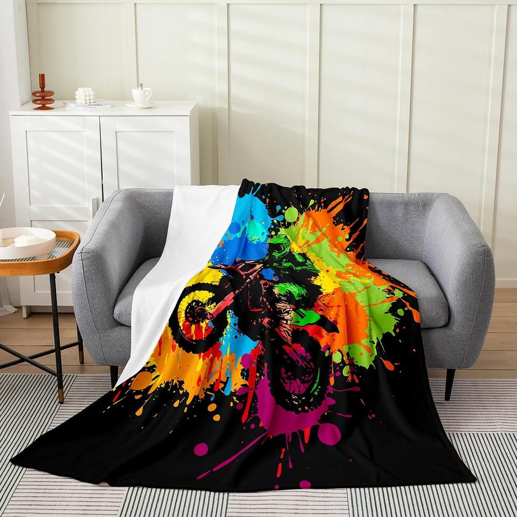 Death Moth Throw Blanket for Boys Girls Adult,Gothic Death Skull Flannel Blanket Lightweight Warm Baby,Youth Bohemian Fleece Blanket Ultra S