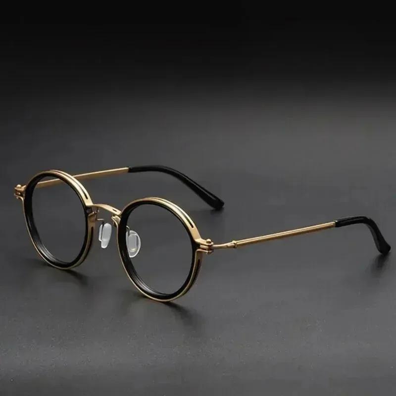 New Round Anti Blue Light Blocking Glasses Woman Man Fashion Small Frame Retro Computer Eyeglasses Optical Reading Eyewear