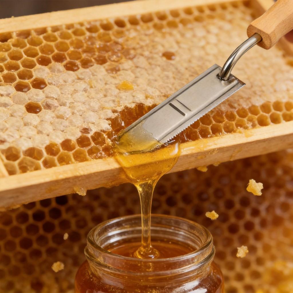 Beeswax Honey Comb Cutter Tool With Stainless Steel Zshaped Blade For Beekeepers And Honey Harvesting