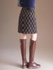 Plaid High-Waist A-line Skirt: Winter 2025 Petite Fashion
