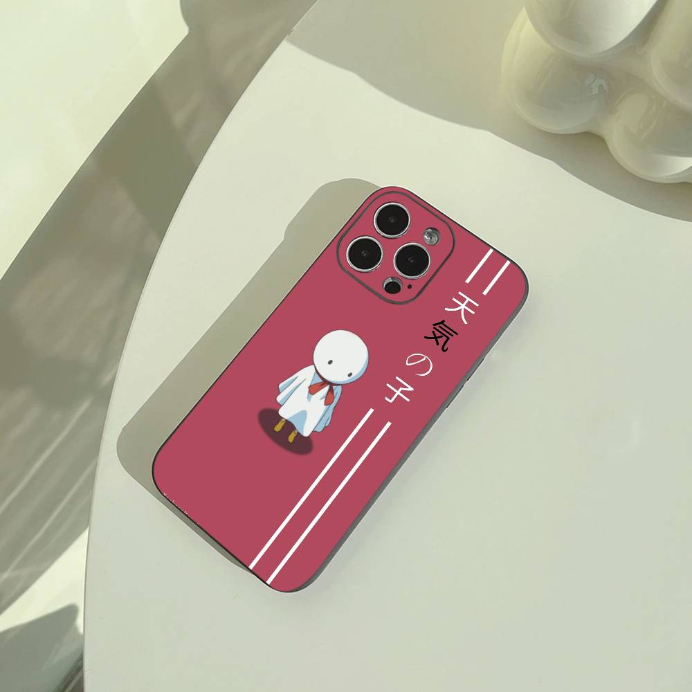 

W-W-Y-Weathering- With- You Phone Case For iPhone 17,16,15,14,13,12,11 Pro Max, Lightweight and practical Soft Black Cover iPhone14Pro