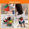 Strawberry Pu Themed Leather Girls Purse Antitheft Shoulder Bag Toddler Gift
