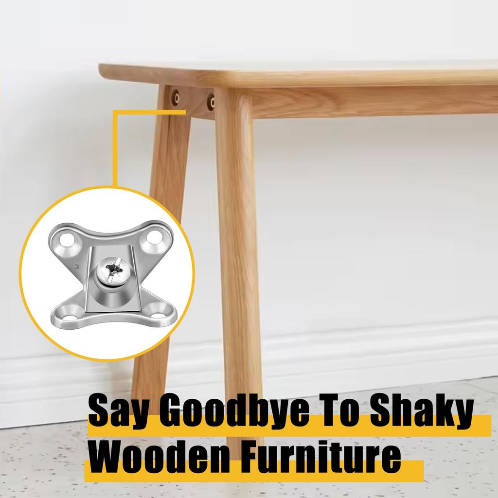 Heavy Duty 2/4/6pcs Zinc Alloy Butterfly Corner Brackets, Detachable Woodworking, Furniture, Drawer, Cabinet and Indoor Use