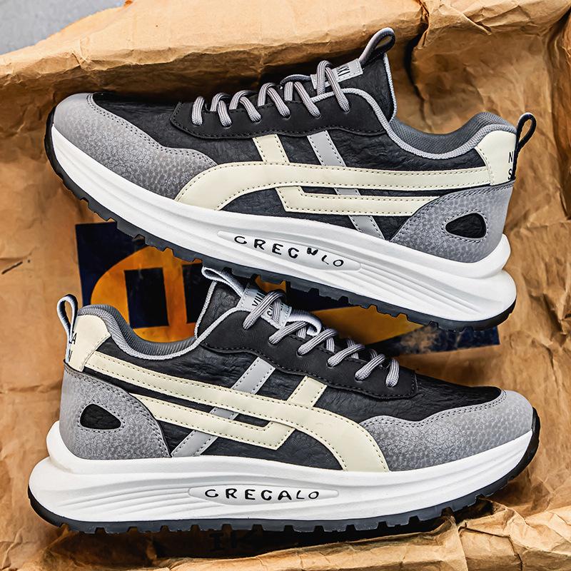 

Популярные мужские туфли интернет-знаменитости, весенний тренд, дышащие, универсальные, молодежные, легкие, с мягкой подошвой, повседневные, для папы, модные 44