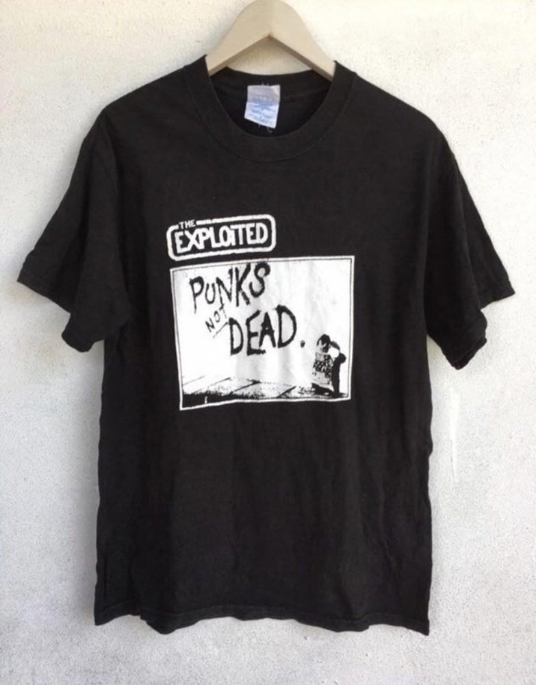 The Exploited Punk Not Dead Band Black Graphic Unisex Tshirt Reprint KH10500 Unisex T-Shirt XXXXL