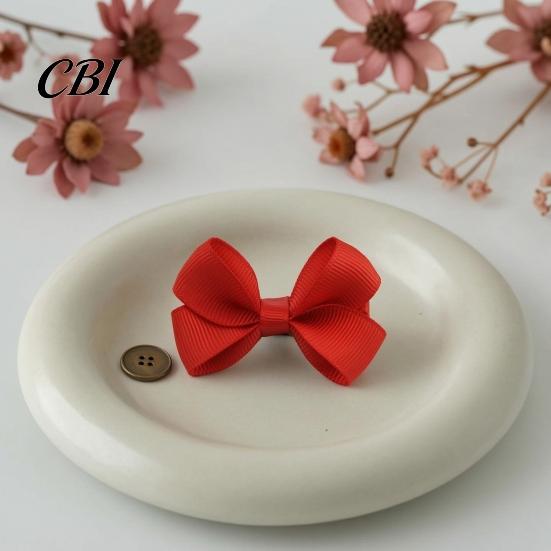 Toddler Hair Bow Clips 10Pcs Baby Clips, Bows, Fully Covered Barrette Grosgrain Ribbon Clip Everyday for Toddlers Pins Girls Infants & Toddlers, Soft