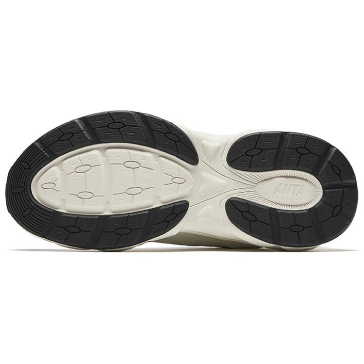 Anta Little Millennium Comfortable Versatile Non-Slip Wear-Resistant Low-Top Casual Shoes Men Casual Shoes White Gray 112518812-3