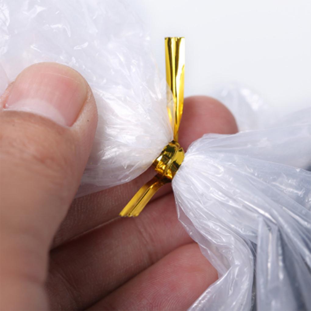 100 Yards/Rolle Brot Keks Süßigkeit Bündel Draht Kuchen Geschenkverpackung Twist-Bindedraht