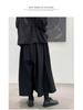 Yamamoto Damen High-Waist Culotte mit weitem Bein - Schlankmachend, lockere Passform.