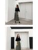 Frühling/Sommer 2020 Ulzzang High Waist Weit Bein Cropped Rockhose für Damen