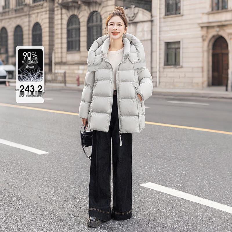 

Женское пуховое зимнее пальто-пуховик с капюшоном Sbs, 90% пуха L