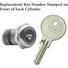 4-Pack CH506 Replacement Keys for Truck Tool Box RV Compartment Lock Keys Silver Code 506