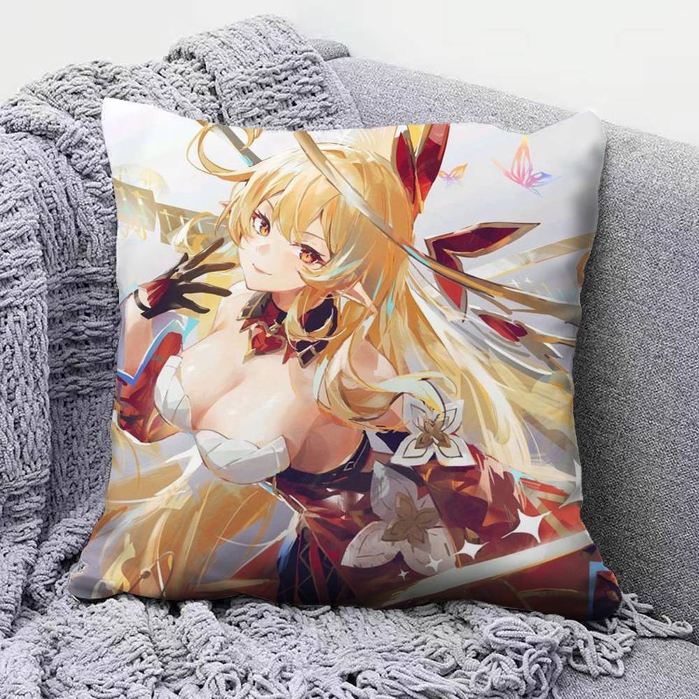 Genshin Impact Alice Pillow Covers Home Sofa Cushion Covers and Aecorative Custom