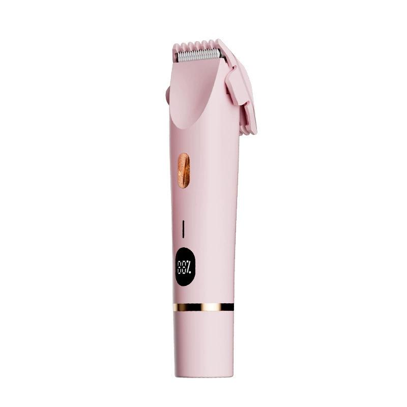 Depiladora eléctrica para mujer, afeitadora corporal indolora, recortadora de vello para bikini