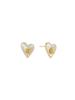 [Silver 925] Naker Flower Heart Earrings_EC1700