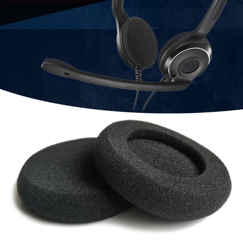 Replacement Foam Earpads for PC230 PC8 PC-230 PC-8 USB Headset Headphones Black Cushions