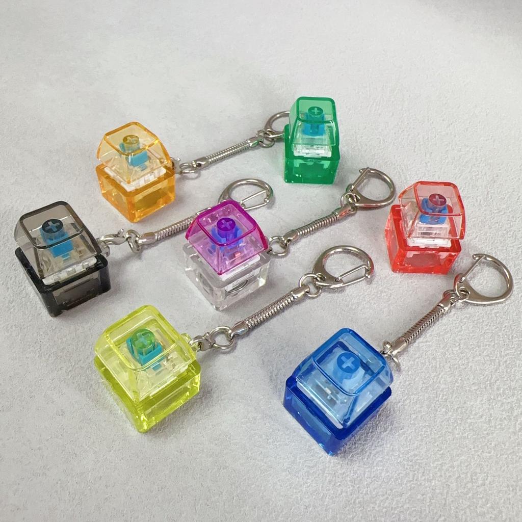 Mechanical Keyboard Mute Shaft Tester Sugar Cube Press Key Decompress Toy Key Pendant Vent Decompressor Button