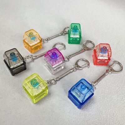 Quadratischer Dekompressionsknopf PC-Kappe Mechanische Achse Tastatur Dekompression Quetschachse Tester Schlüssel Schlüsselanhänger Anhänger