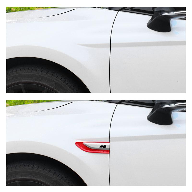 Car Fender Side Trunk Badge Sticker Exterior Decals For BMW M Power X1 e84 X3 f25 X5 e53 x6 e71 ix3 i3 320i 330d M4 1 3 5 Series mkhr65