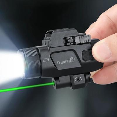 Trustfire Pistol LED Flashlights 1050Lumen Quick Release 2 Modes 16340 IP65 Rechargeable Weapon Tactical Torch for Glock