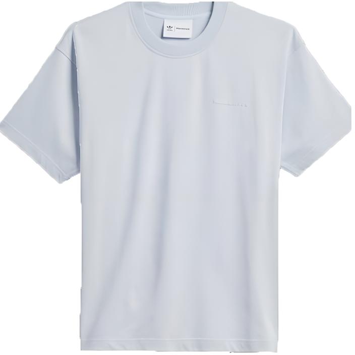 

Adidas Originals X Pharrell Williams Solid Color Loose Fit Sports T-Shirt Unisex Tops Blue HS4836 XL