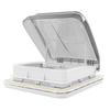 Roof Window 503x485mm Roof Window Skylight with 12V LED Light Pleated Blind Fly Screen for RV Yacht