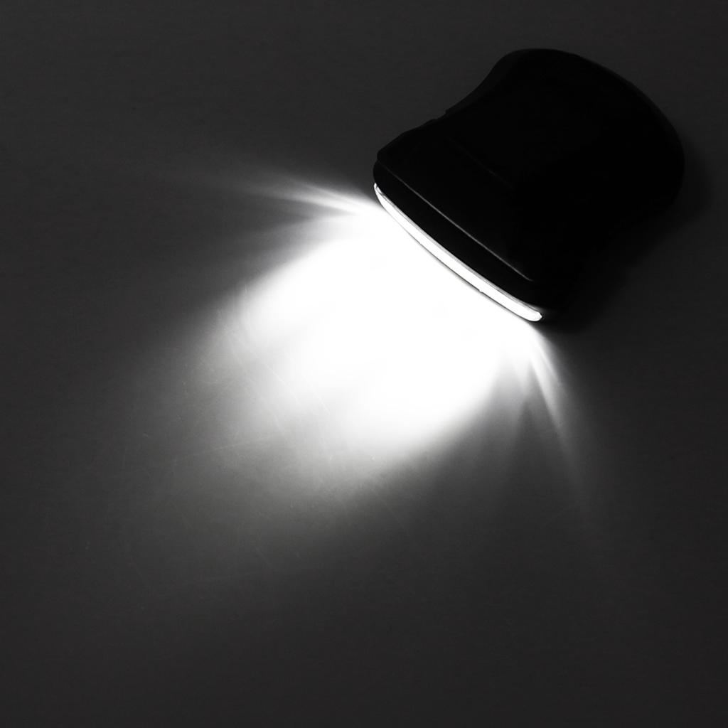 5 LED   Clip Head Lamp Light Hat HeadLamp For Outdoor Fishing Camping (Black)