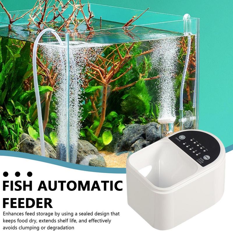Fischfutterautomat Automatischer Spender Automatischer Fischfutterspender Smart Timer Automatisches Fütterungszubehör Für Außenteiche Urlaub