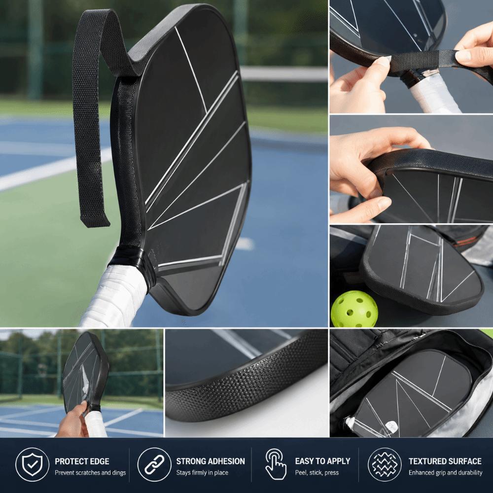 Universal Pickleball Racket Edge Sticker Scratch-proof Frame Protective Tape Training