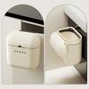 9L/12L Capacity Hanging Trash Can Wall Mounted Waste Bin Space-Saving Wastebasket  Dormitory