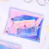 Laser Pouch Makeup Bag Pencil Case 3 Sizes Waterproof PVC Cosmetic Organizer Stationery Storage Bag