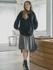 AVANT-G Muffler Set Long Knit Pullover - Black