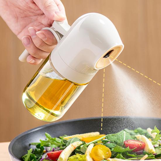 180ML/250ML Olive Oil Sprayer Food-grade Kitchen Bottle Glass Oil Spray Leak-proof Reusable Oil Dispenser